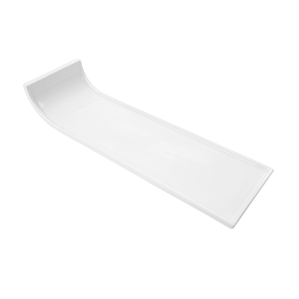 Garcia de pou PLATOS RECTANGULARES 36x11x6 7 CM BLANCO PORCELANA (4 UNID.)