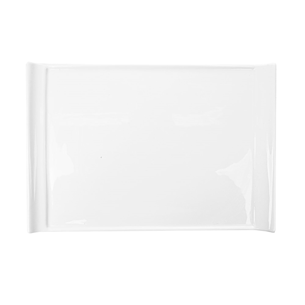 Garcia De Pou PLATOS RECTANGULARES 40x28x2 1 CM BLANCO PORCELANA (6 UNID.)