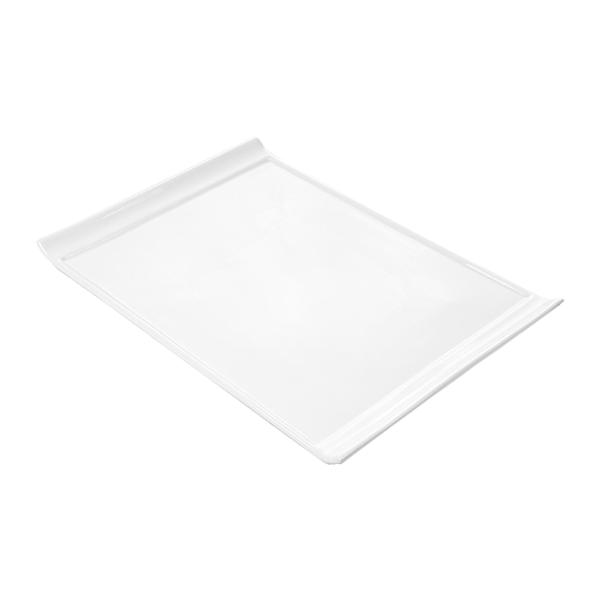Garcia de pou PLATOS RECTANGULARES 40x28x2 1 CM BLANCO PORCELANA (6 UNID.)