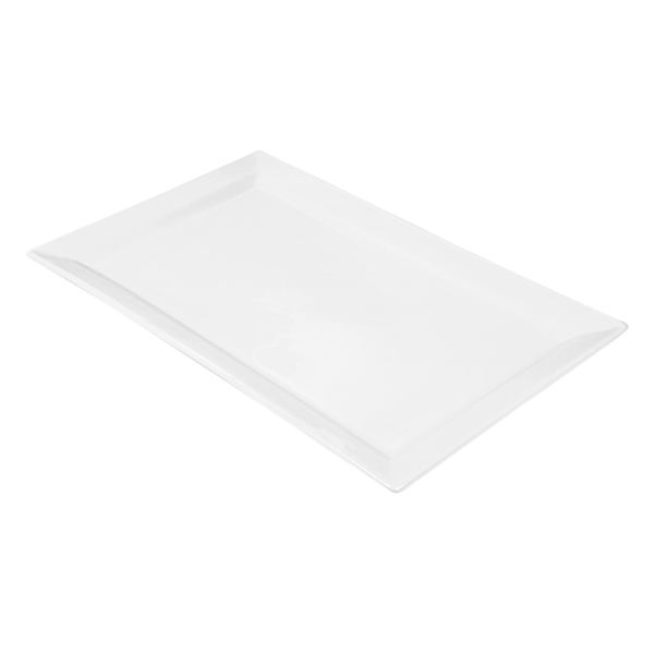 Garcia De Pou PLATOS RECTANGULARES 45x28 CM BLANCO PORCELANA (6 UNID.)