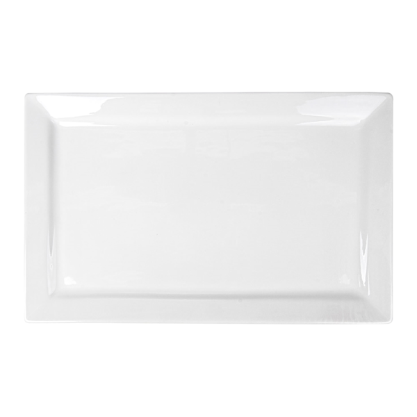Garcia de pou PLATOS RECTANGULARES 45x28 CM BLANCO PORCELANA (6 UNID.)