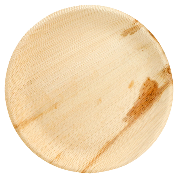 Garcia de pou PLATOS REDONDOS 'ARECA' Ø 23x2 CM NATURAL ARECA (100 UNID.)