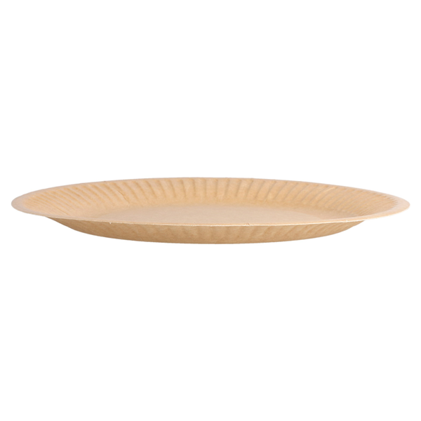 Garcia De Pou PLATOS REDONDOS RELIEVE BIO-LACADOS 260 G/M2 Ø 18 CM NATURAL CARTÓN (400 UNID.)