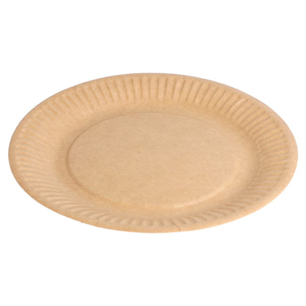 Garcia de pou PLATOS REDONDOS RELIEVE BIO-LACADOS 260 G/M2 Ø 18 CM NATURAL CARTÓN (400 UNID.)