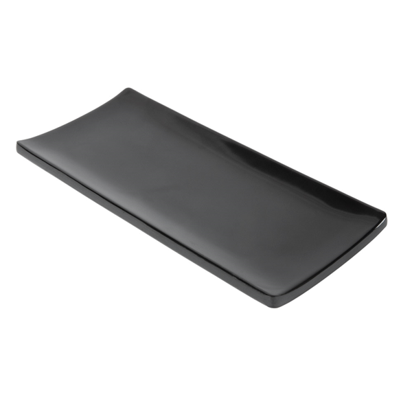 Garcia de pou PLATOS SUSHI 'ASAMI WARE' 23 5x10 3x2 3 CM NEGRO MELAMINA (18 UNID.)