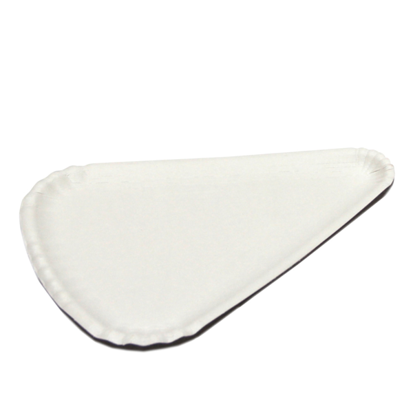 Garcia de pou PLATOS TRIANGULARES 300 G/M2 24x18 CM BLANCO CARTÓN (1000 UNID.)
