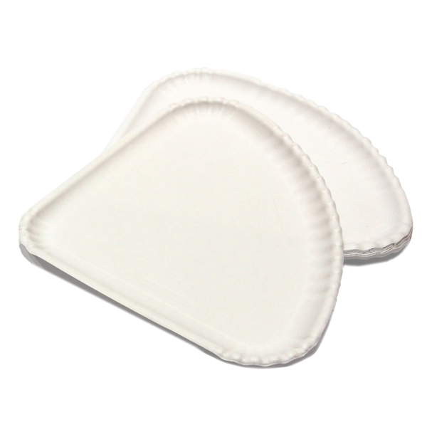 Garcia de pou PLATOS TRIANGULARES 300 G/M2 30x21 CM BLANCO CARTÓN (500 UNID.)