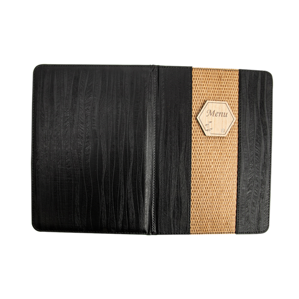 Garcia De Pou PORTA MENÚ 8 FUNDAS DIN-A4 22x31 CM NEGRO PVC (1 UNID.)