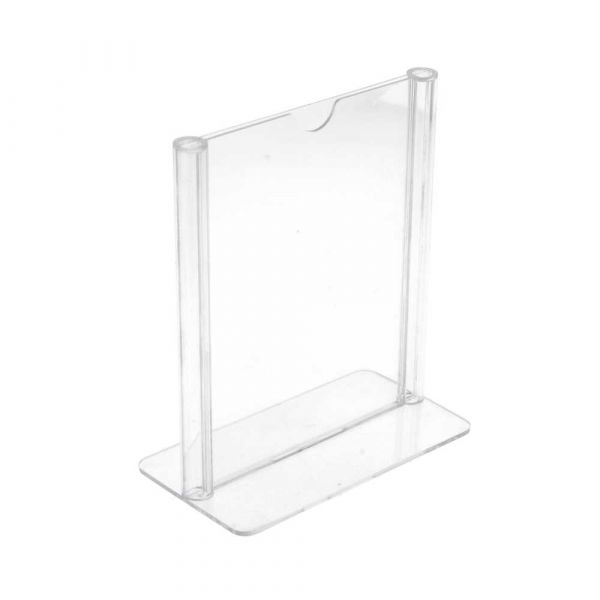 Garcia de pou PORTA MENÚS SOBREMESA DIN-A7 7 4x10 5 CM TRANSPARENTE PS (1 UNID.)