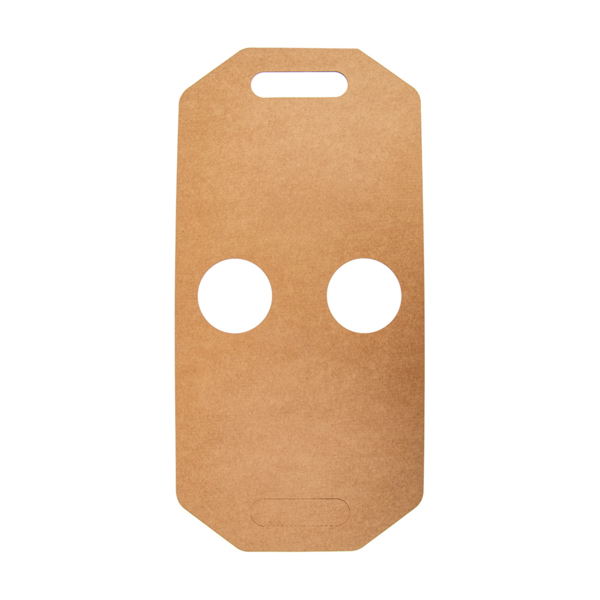 Garcia De Pou PORTAVASOS 2 VASOS 275 G/M2 46 5x22 5 CM NATURAL KRAFT (400 UNID.)