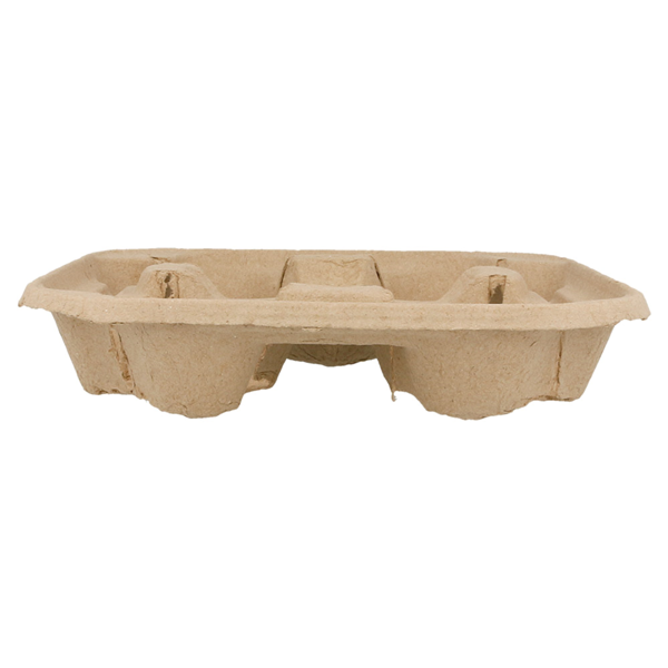 Garcia De Pou PORTAVASOS 4 VASOS 22x22 CM NATURAL CARTÓN (300 UNID.)