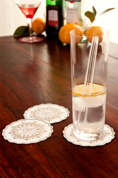 Garcia De Pou POSAVASOS 9 CAPAS 8x18 G/M2 + (30+12) G/M2 Ø9 CM BLANCO TISSUE (3000 UNID.)