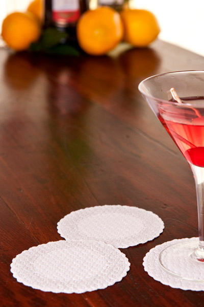 Garcia De Pou POSAVASOS 'DENTELLE' 70 G/M2 Ø9 CM BLANCO AIRLAID (3000 UNID.)