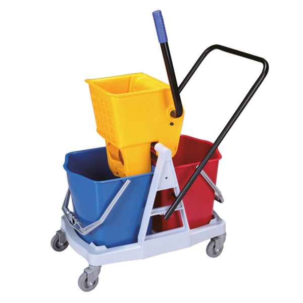 Garcia de pou PRENSA ESCURRIDORA + 2 CUBOS 15 L 62x40 5x86 CM SURTIDO HDPE (2 UNID.)