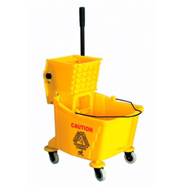 Garcia de pou PRENSA ESCURRIDORA + CUBO 32 L 62x40 5x86 CM AMARILLO HDPE (1 UNID.)