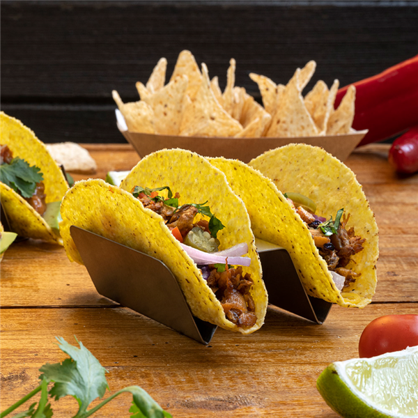 Garcia De Pou RACK 1/2 TACOS 'ARTINOX' 10x8x3 5 CM PLATEADO INOX (12 UNID.)