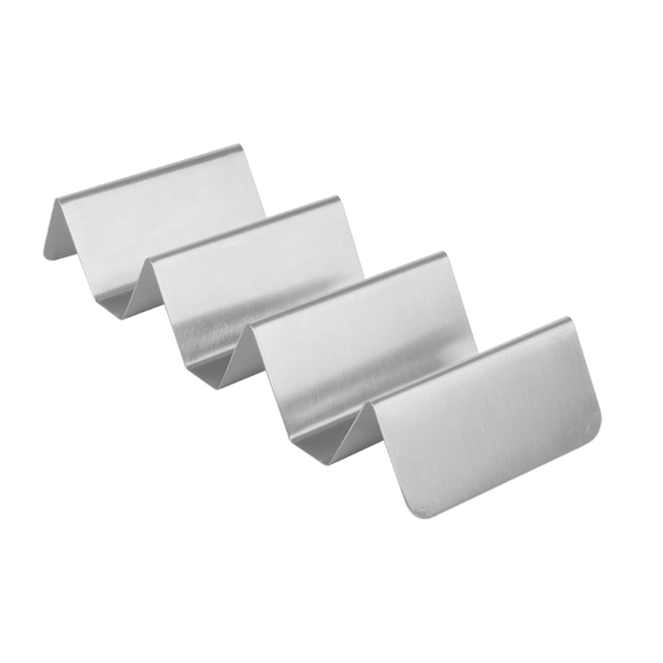 Garcia de pou RACK 3/4 TACOS 'ARTINOX' 20 5x8x3 5 CM PLATEADO INOX (12 UNID.)