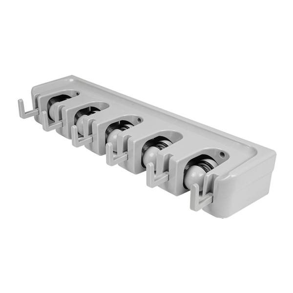 Garcia De Pou RACK COLGADOR ESCOBAS 42x12 5x6 7 CM GRIS ABS (1 UNID.)