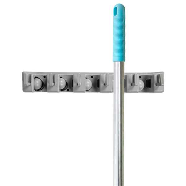 Garcia De Pou RACK COLGADOR ESCOBAS 42x12 5x6 7 CM GRIS ABS (1 UNID.)
