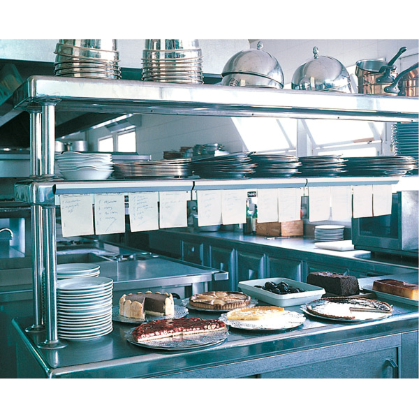 Garcia de pou RACK DESLIZANTE COMANDAS 92x5 4 CM PLATEADO INOX (1 UNID.)