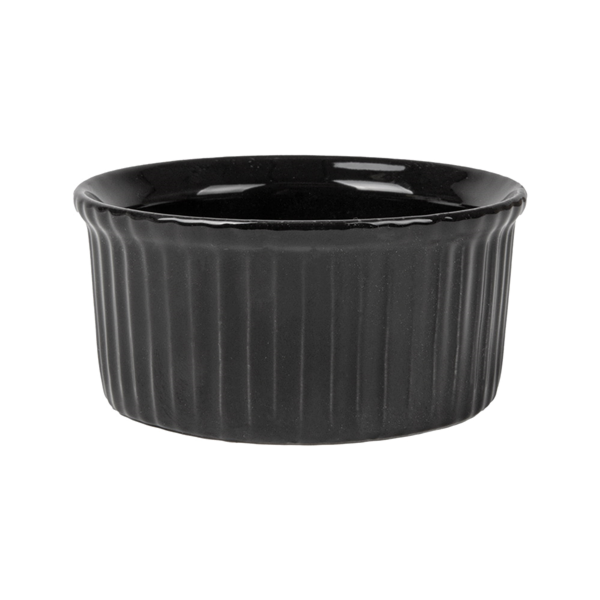 Garcia De Pou RAMEQUINES 120 ML Ø 7 8x3 7 CM NEGRO PORCELANA (12 UNID.)