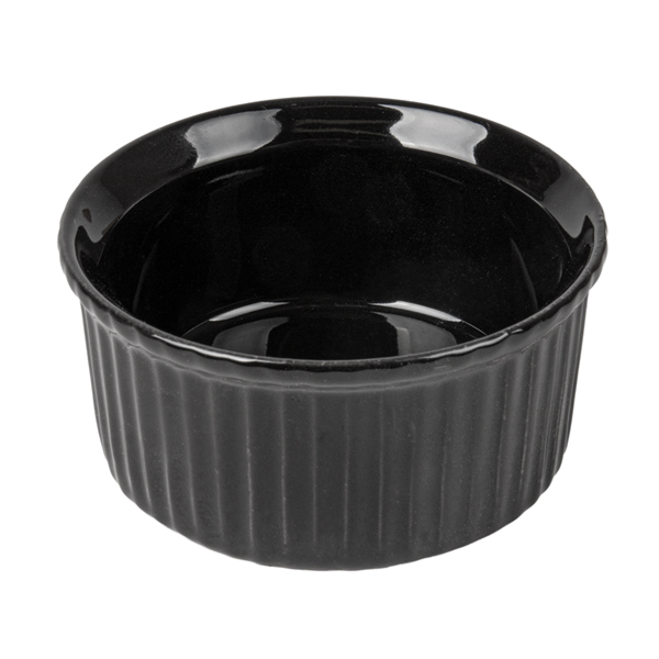 Garcia de pou RAMEQUINES 120 ML Ø 7 8x3 7 CM NEGRO PORCELANA (12 UNID.)