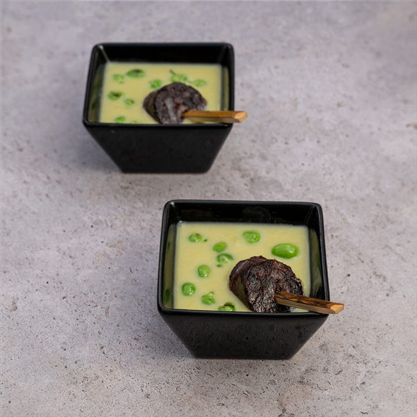 Garcia De Pou RAMEQUINES 'AKALA' 90 ML 7 3x7 3x4 1 CM NEGRO PORCELANA (12 UNID.)