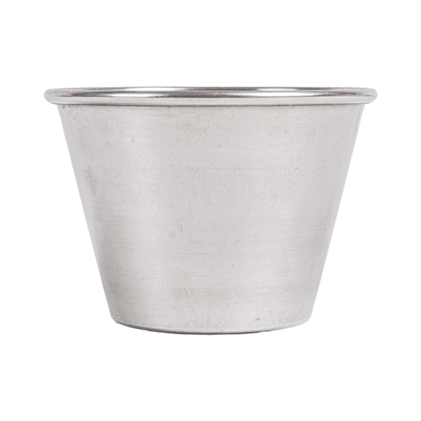Garcia De Pou RAMEQUINES CON TAPA 'ARTINOX' 75 ML Ø 6x4 5 CM PLATEADO INOX + LDPE (72 UNID.)