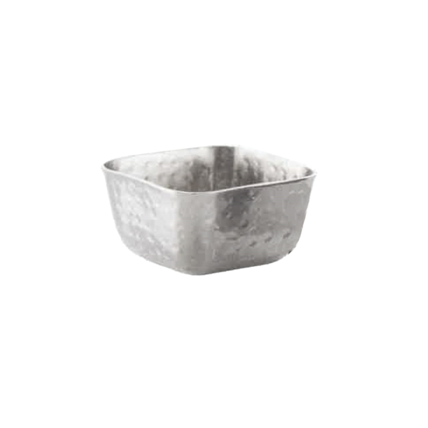 Garcia de pou RAMEQUINES CUADRADOS 'ARTINOX' 75 ML 5x5x3 2 CM PLATEADO INOX (12 UNID.)