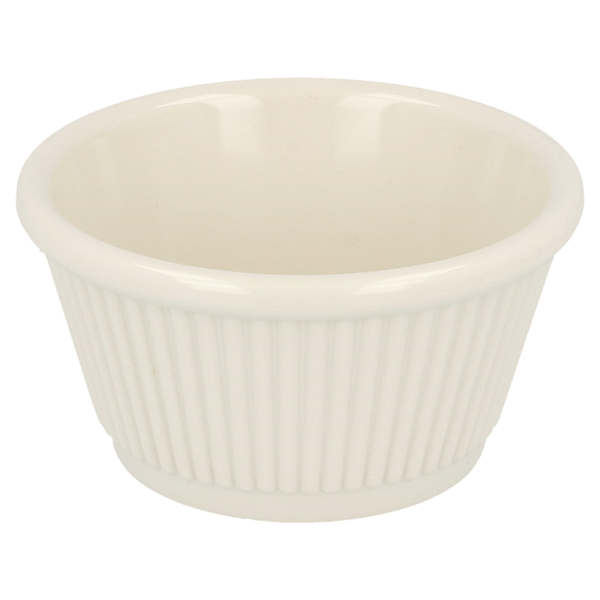 Garcia de pou RAMEQUINES ESTRIADOS 'ASAMI WARE' 60 ML Ø 6 9x2 5 CM MARFIL MELAMINA (24 UNID.)