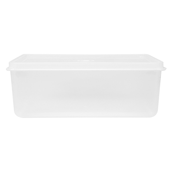 Garcia De Pou RECIPIENTE ALIMENTOS + TAPA INCORPORADA 1000 ML 18x12 8x6 5 CM BLANCO PP (1 UNID.)