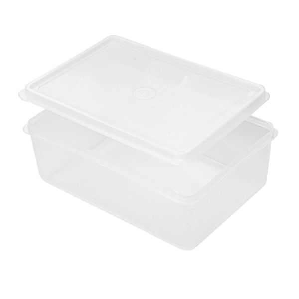 Garcia De Pou RECIPIENTE ALIMENTOS + TAPA INCORPORADA 1000 ML 18x12 8x6 5 CM BLANCO PP (1 UNID.)