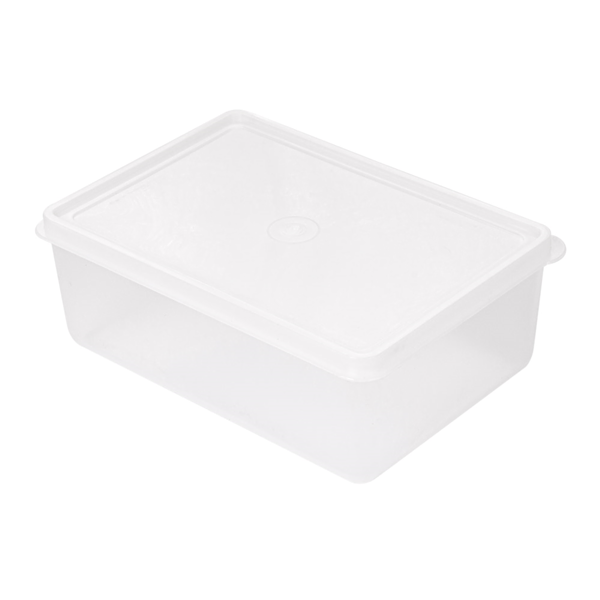 Garcia de pou RECIPIENTE ALIMENTOS + TAPA INCORPORADA 1000 ML 18x12 8x6 5 CM BLANCO PP (1 UNID.)
