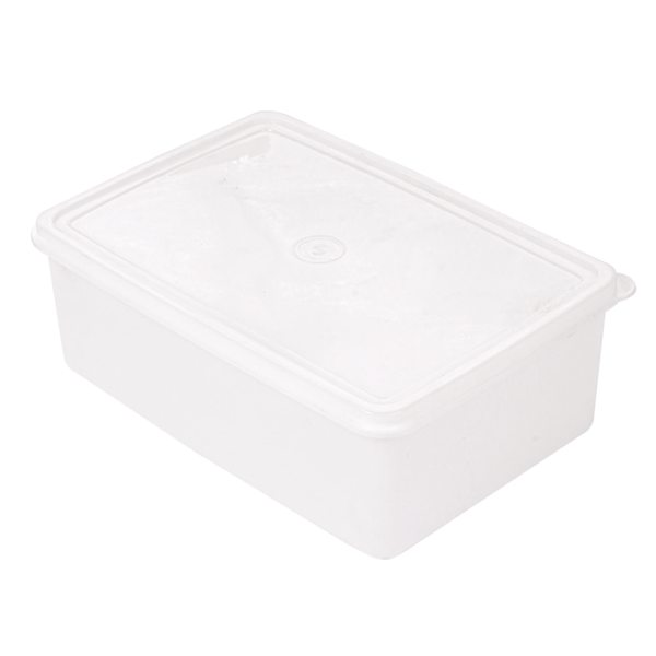 Garcia de pou RECIPIENTE ALIMENTOS + TAPA INCORPORADA 1450 ML 20 5x14x8 CM BLANCO PP (1 UNID.)