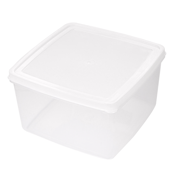 Garcia de pou RECIPIENTE ALIMENTOS + TAPA INCORPORADA 2500 ML 18 5x18 5x11 CM BLANCO PP (1 UNID.)