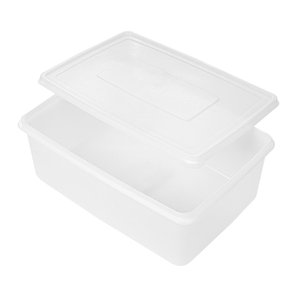 Garcia De Pou RECIPIENTE ALIMENTOS + TAPA INCORPORADA 3150 ML 26x18x10 CM BLANCO PP (1 UNID.)