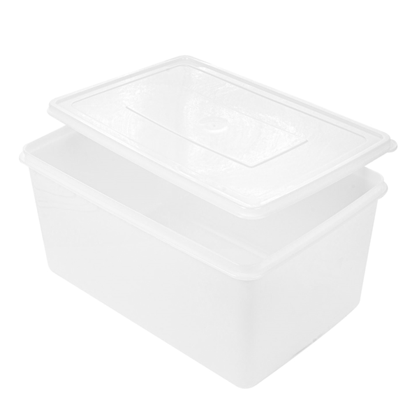 Garcia De Pou RECIPIENTE ALIMENTOS + TAPA INCORPORADA 6750 ML 30x20x15 CM BLANCO PP (1 UNID.)