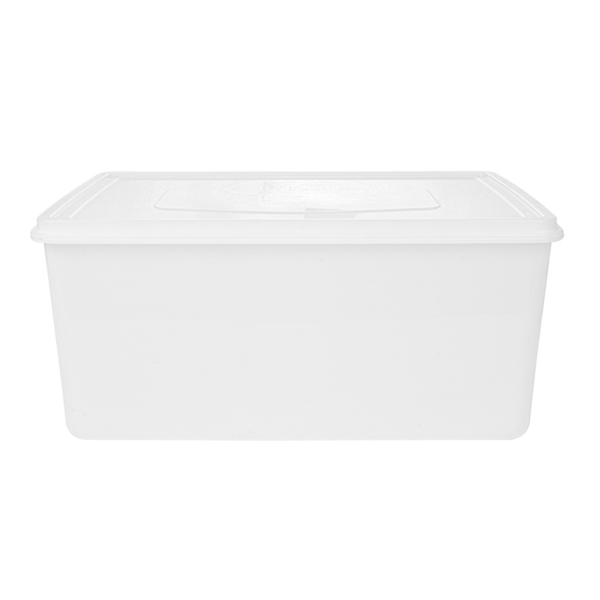 Garcia De Pou RECIPIENTE ALIMENTOS + TAPA INCORPORADA 9650 ML 34 5x23x16 CM BLANCO PP (1 UNID.)