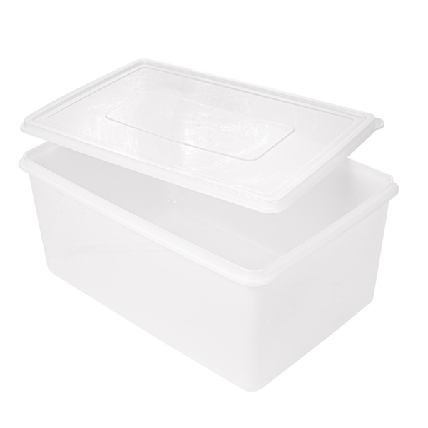 Garcia De Pou RECIPIENTE ALIMENTOS + TAPA INCORPORADA 9650 ML 34 5x23x16 CM BLANCO PP (1 UNID.)