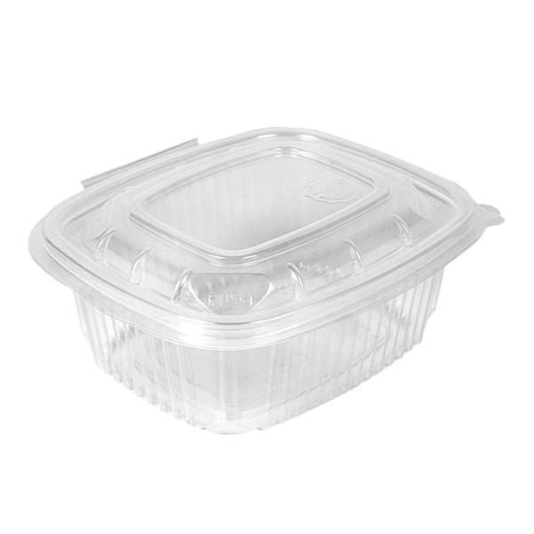 Garcia de pou RECIPIENTE CON TAPA BISAGRA 500 ML 14 3x12 6x5 5 CM TRANSPARENTE PP (300 UNID.)