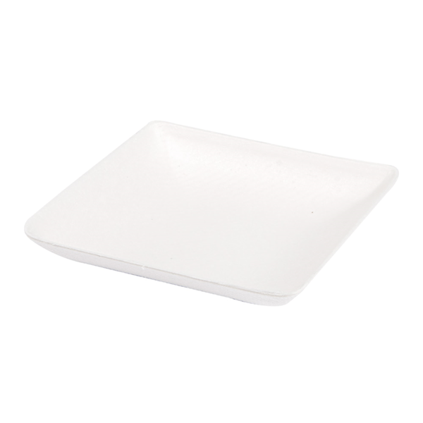 Garcia de pou RECIPIENTE CUADRADO 'BIONIC' 6 5x6 5x1 2 CM BLANCO BAGAZO (1000 UNID.)