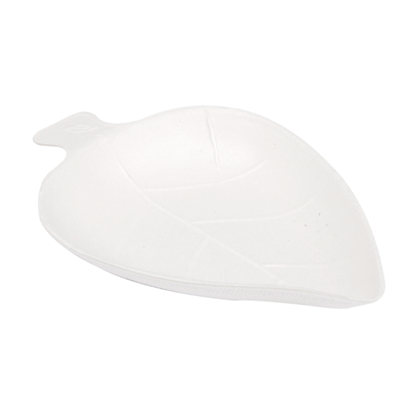 Garcia de pou RECIPIENTE HOJA 'BIONIC' 9x6x1 2 CM BLANCO BAGAZO (1000 UNID.)