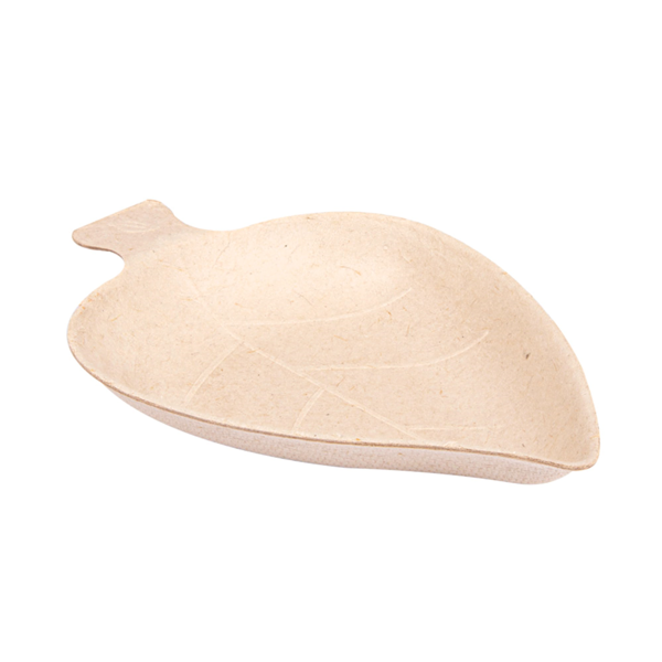 Garcia de pou RECIPIENTE HOJA 'BIONIC' 9x6x1 2 CM NATURAL BAGAZO (1000 UNID.)
