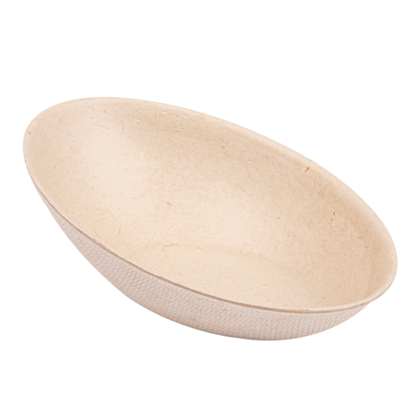 Garcia de pou RECIPIENTE OVAL 'BIONIC' 8x4 8x2 7 CM NATURAL BAGAZO (1000 UNID.)