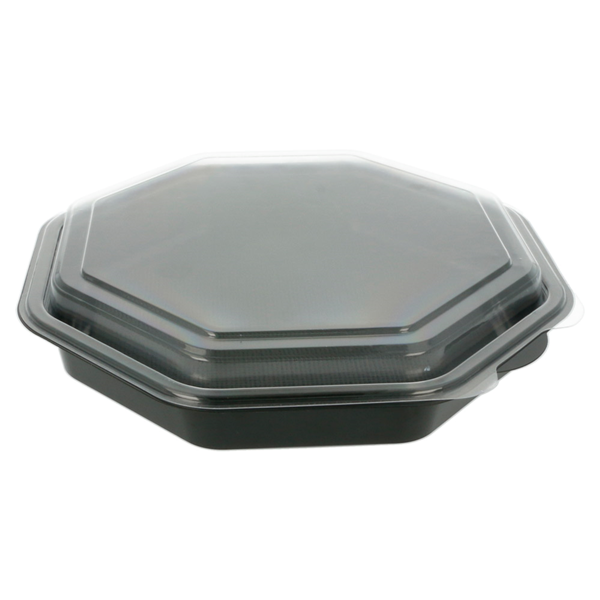 Garcia De Pou RECIPIENTES 1064 ML 23x23x5 CM NEGRO PS (200 UNID.)