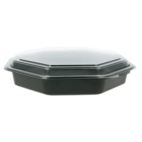 Garcia De Pou RECIPIENTES 1064 ML 23x23x5 CM NEGRO PS (200 UNID.)