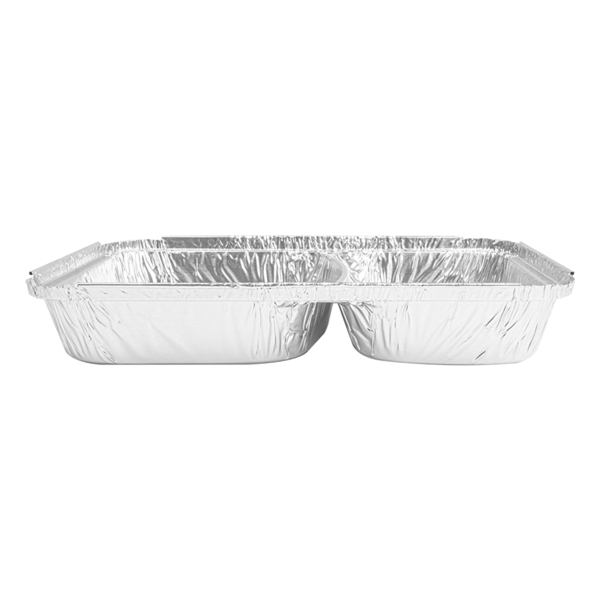 Garcia De Pou RECIPIENTES 2 COMPARTIMENTOS 520/530 ML 22 7x17 7x3 CM ALUMINIO (800 UNID.)