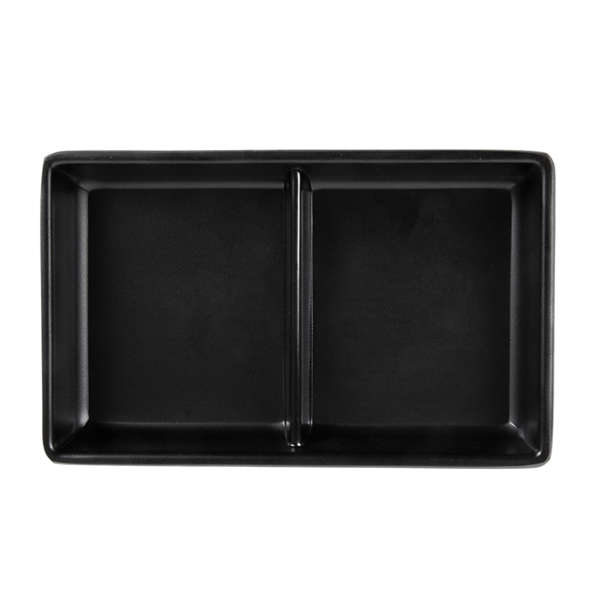 Garcia De Pou RECIPIENTES 2 COMPARTIMENTOS 'ASAMI WARE' 13 1x8 8x2 5 CM NEGRO MELAMINA (12 UNID.)
