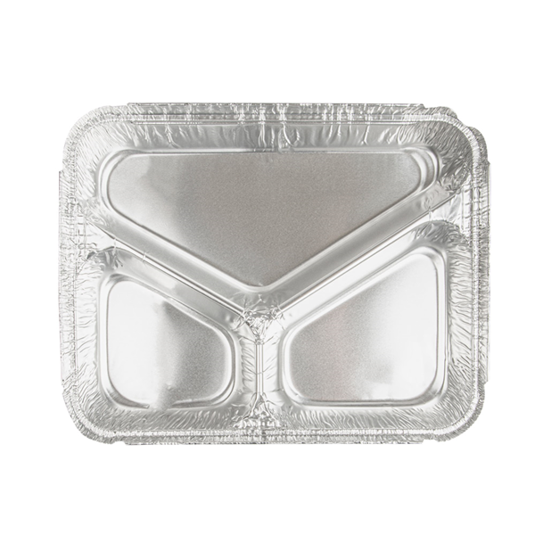 Garcia De Pou RECIPIENTES 3 COMPARTIMENTOS 380/220/166 ML 22 7x17 7x3 CM ALUMINIO (800 UNID.)