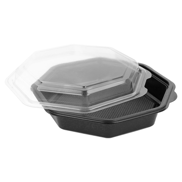 Garcia De Pou RECIPIENTES 680 ML 19x19x5 CM NEGRO PS (300 UNID.)